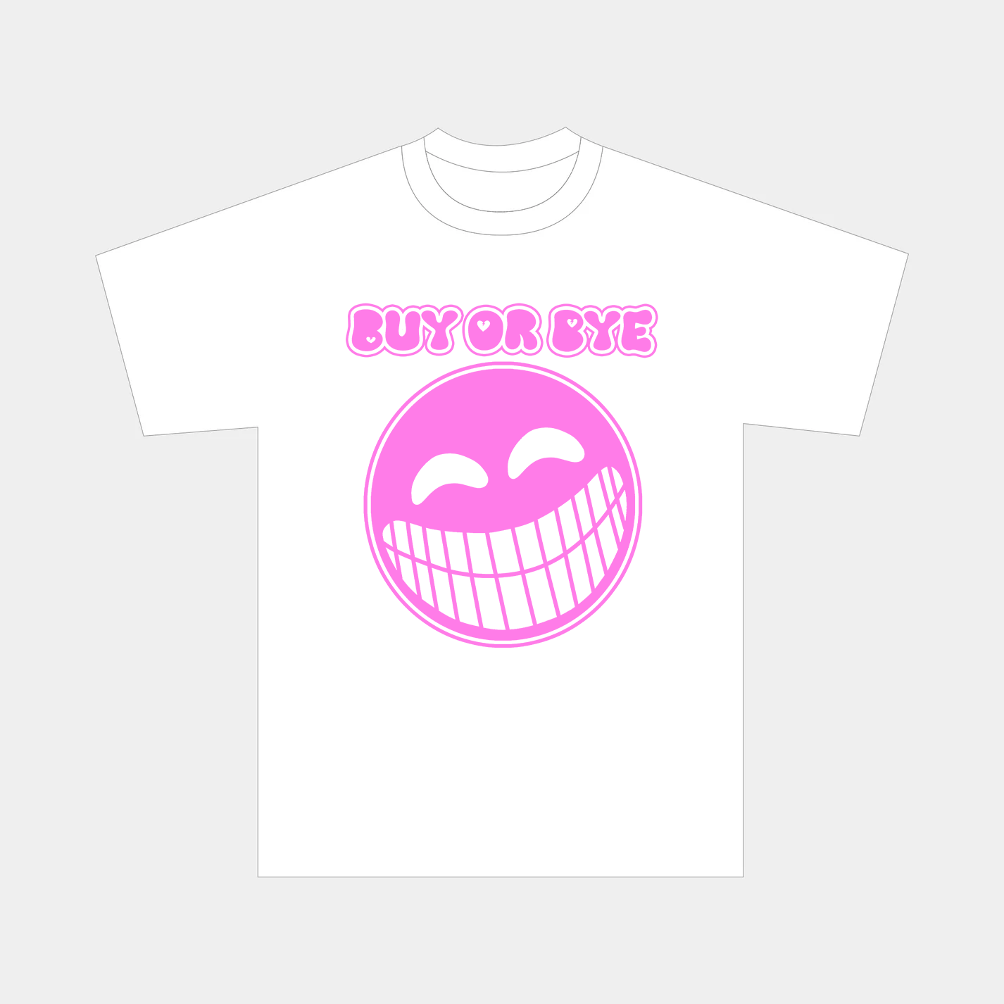Buy or Bye Valentine's Tee - Pink